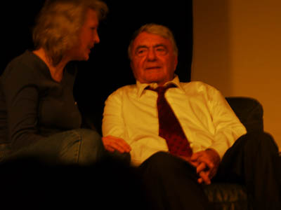 Claude Lanzmann + translator