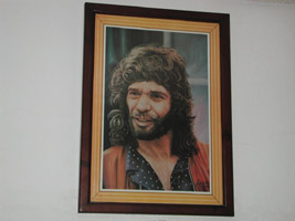 Portrait of Camaron de la Isla (aka Jose Monje Cruz), the famous Flamenco singer from San Fernando
