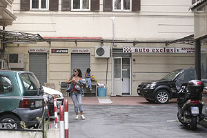 Courtyard off Via Cesare, I believe