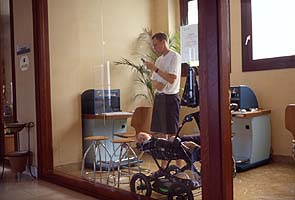 Elitronet web access point in the Fuerte hotel, Marbella