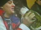 Snogging with dog