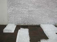 pads on floor and wall
