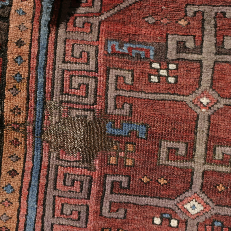 Anatolian prayer rug - field detail