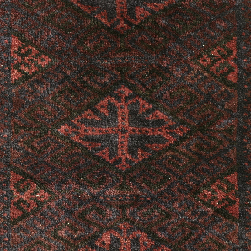 Khorassan Baluch balisht face - field detail