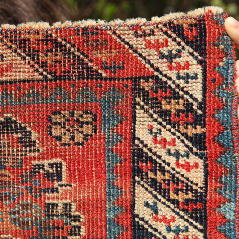 Afshar bag face - top right corner