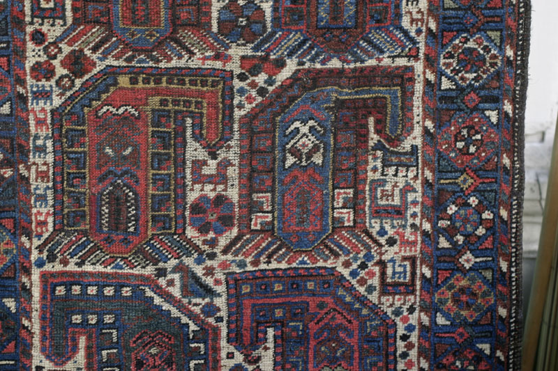 Antique Khamseh Baharlu runner - boteh detail 1