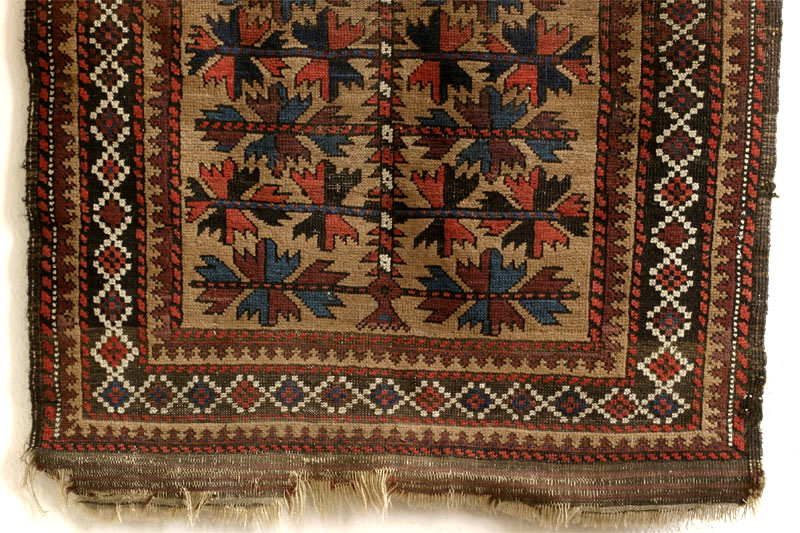 Baluch tree of life rug, bottom half