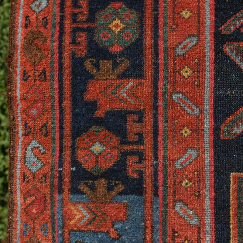 Dated kolyai Kurdish rug - border