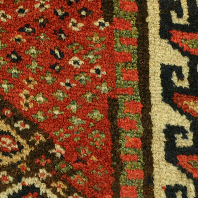 Khorassan Kurd (Quchan) rug, pile detail 1