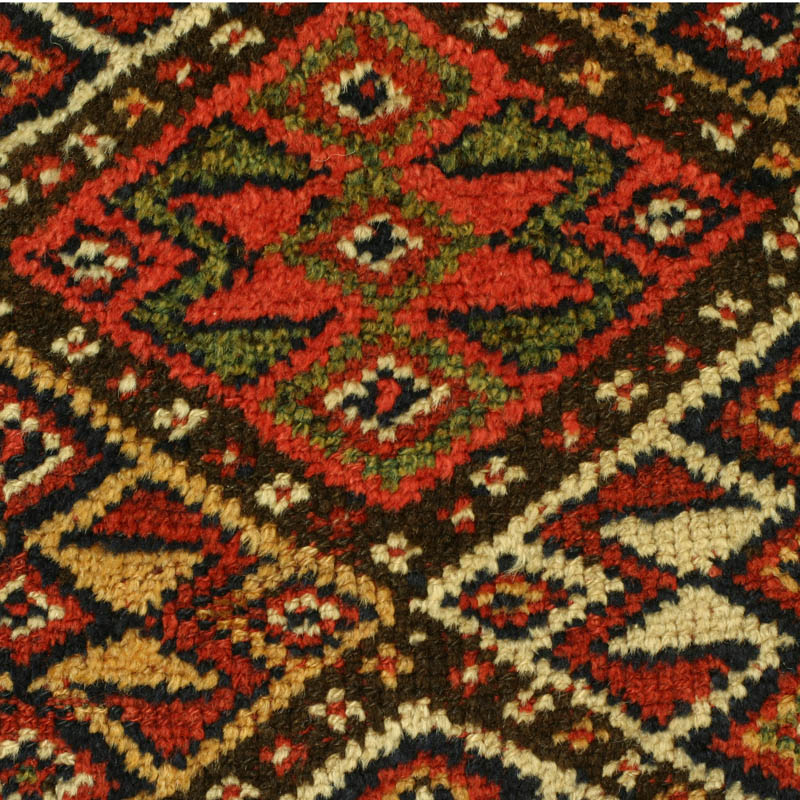 Khorassan Kurd (Quchan) rug, pattern detail 1