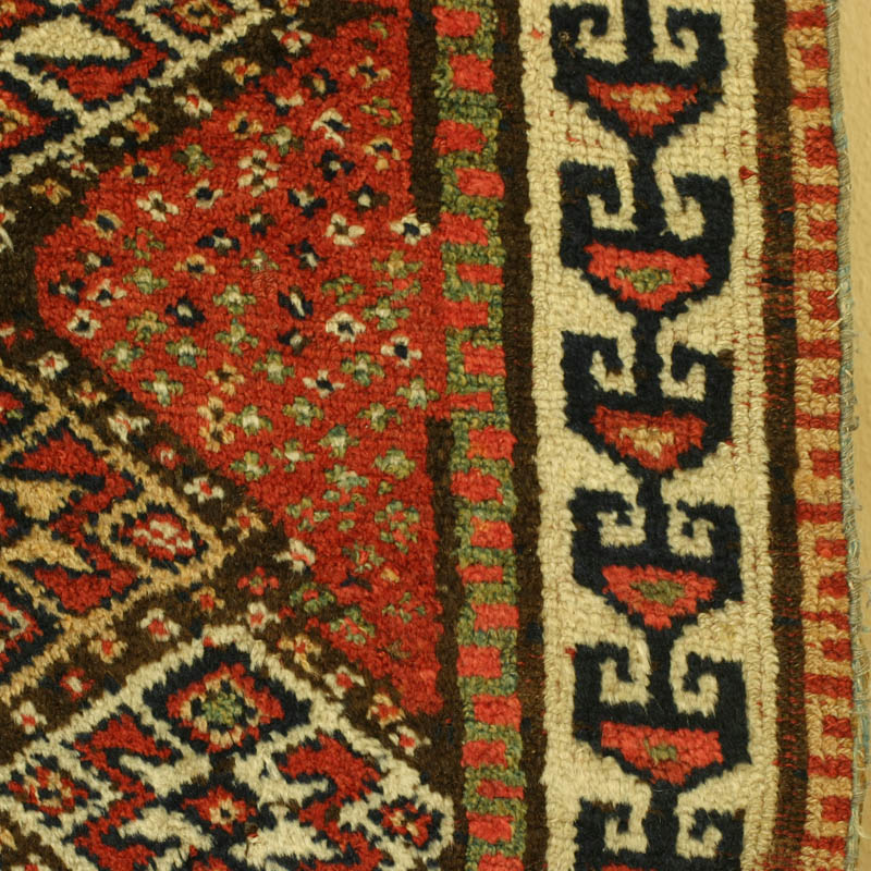 Khorassan Kurd (Quchan) rug, right border