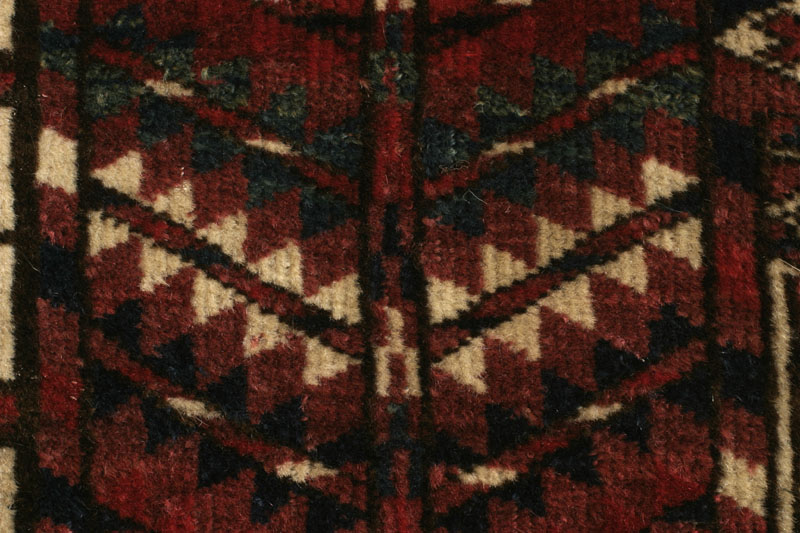 Tekke Turkmen ensi, Turkmenistan end 19th century: border detail