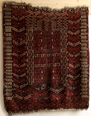 Tekke Turkmen ensi, Turkmenistan end 19th century: full view, click to enlarge