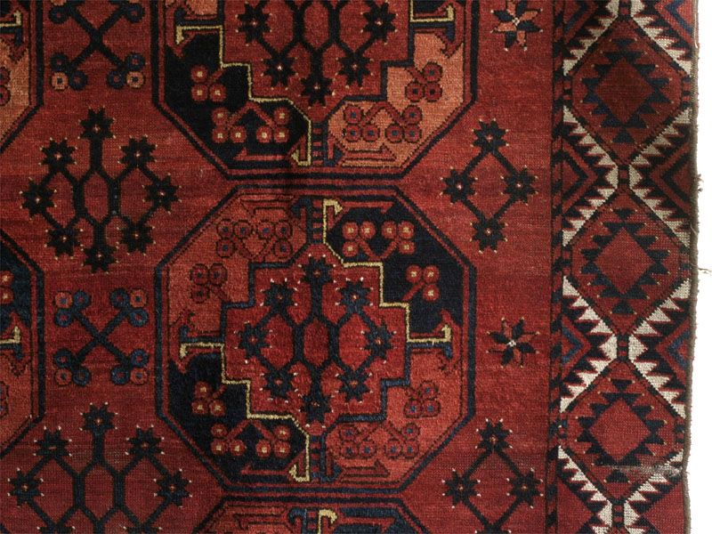 Ersari Turkmen main carpet, Turkmenistan second half 19th century: right side