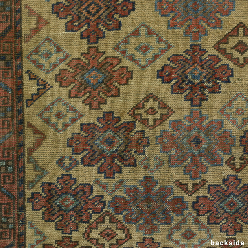 flower baluch - back right side middle detail