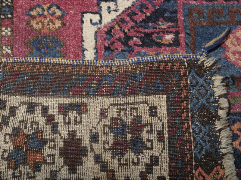 back of Gaziantep Kurdish or Yuruk rug
