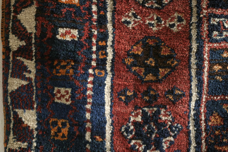 Kurdish rug, Hakkari area, east Anatolia: left side
