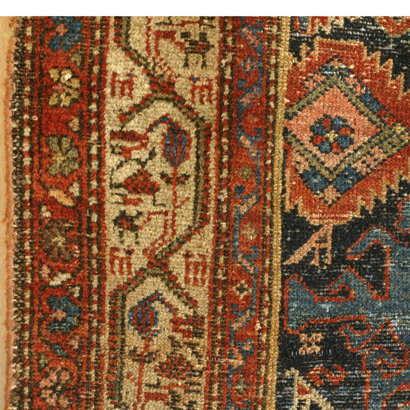 Kurdish Hamadan w animal border - border left side