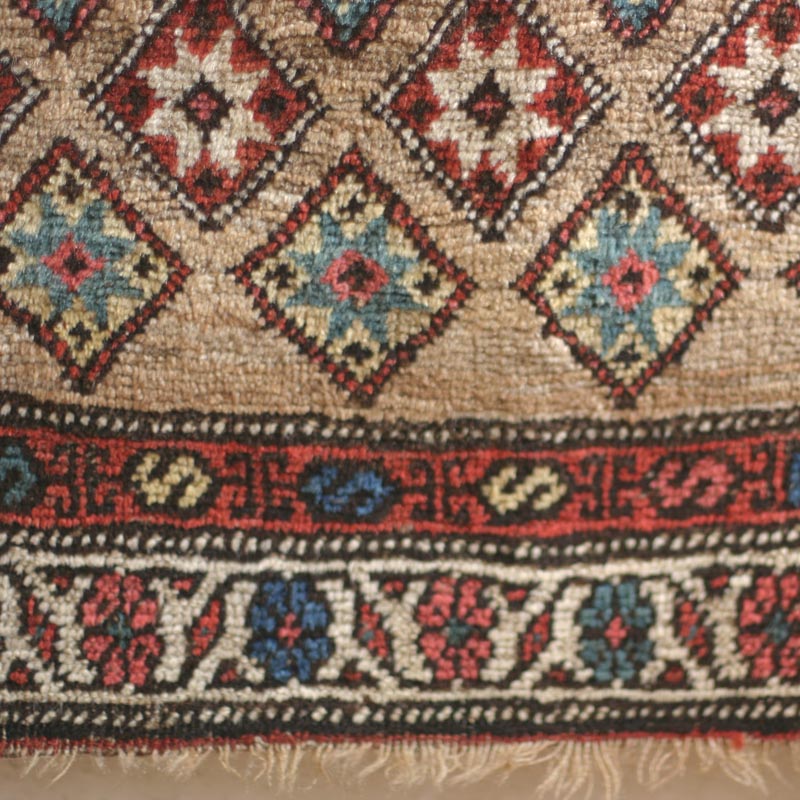 Kurdish Bijar - bottom detail + end