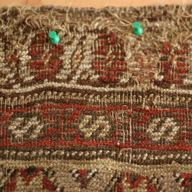 Kurdish Bijar w herd - wear detail 2