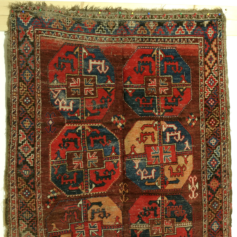 Karakalpak or Uzbek main rug - upper half