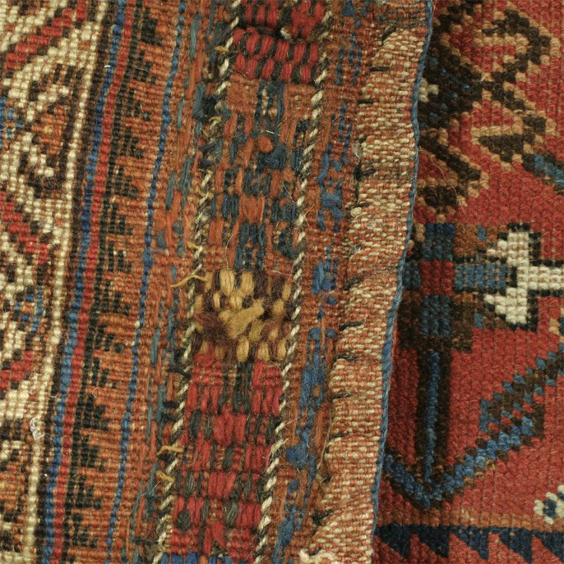 Khamseh khorjin with goats - back side view