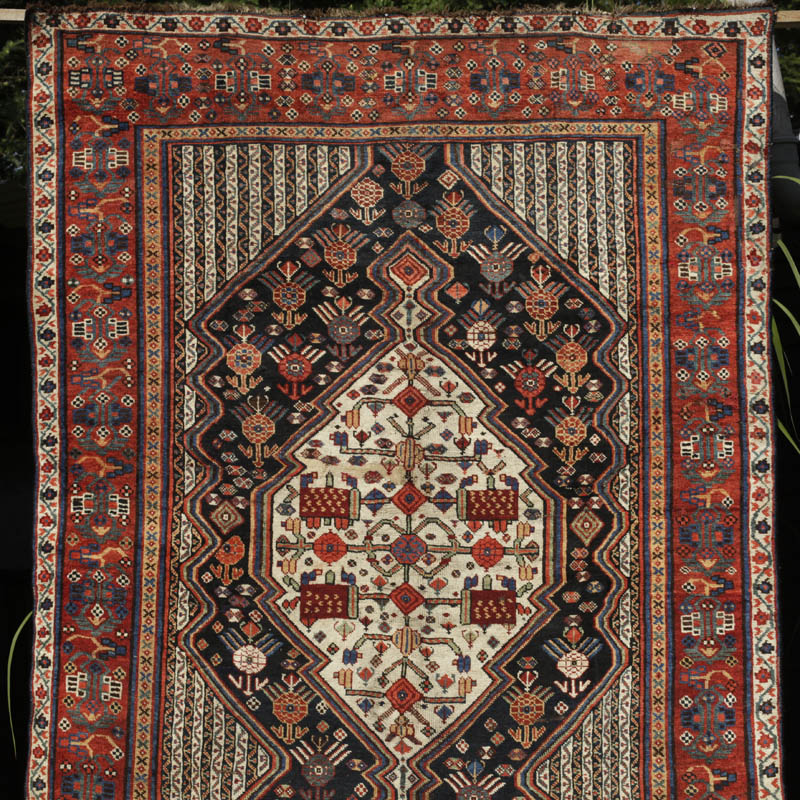 Khamseh rug - top half