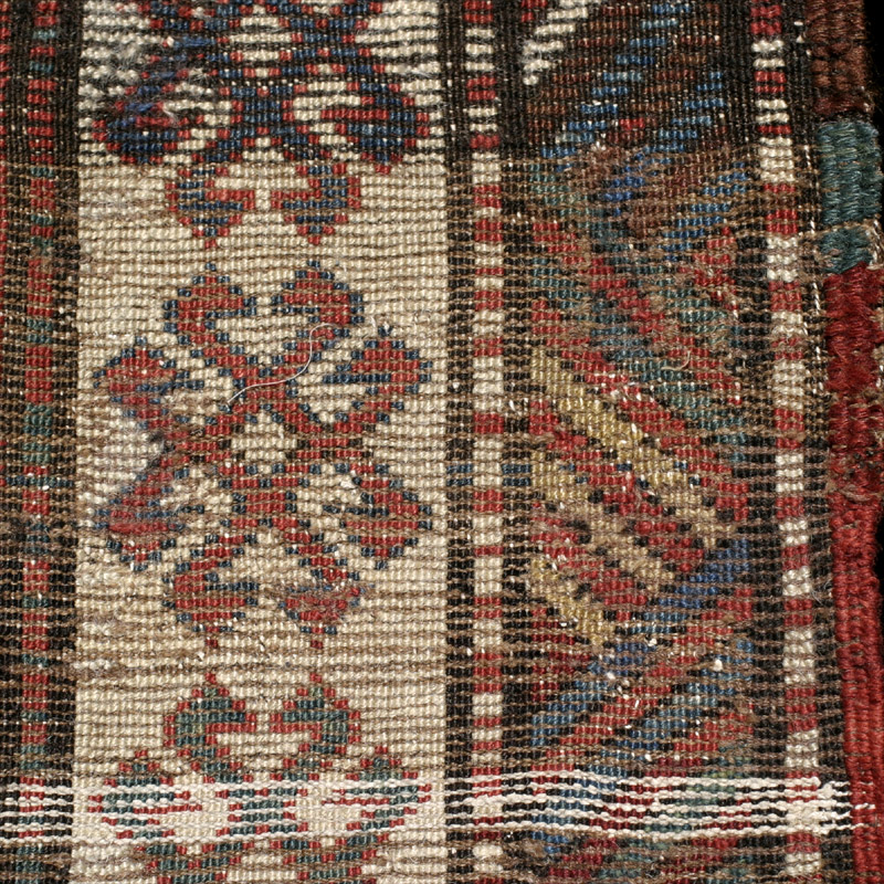 Kurdish long rug - back side - another repaired area