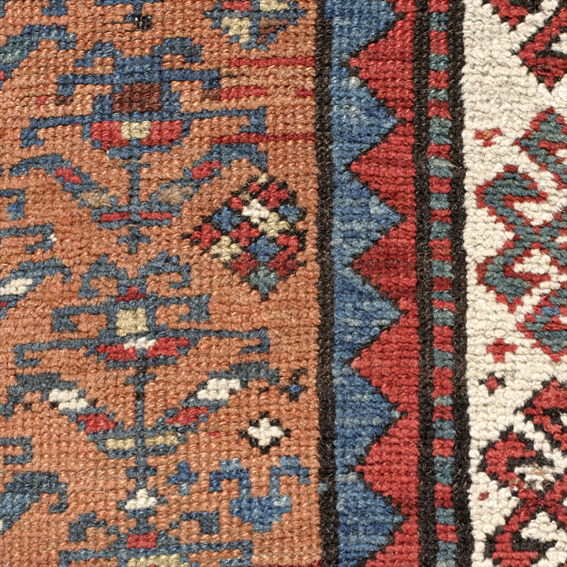 Kurdish long rug - field diamond