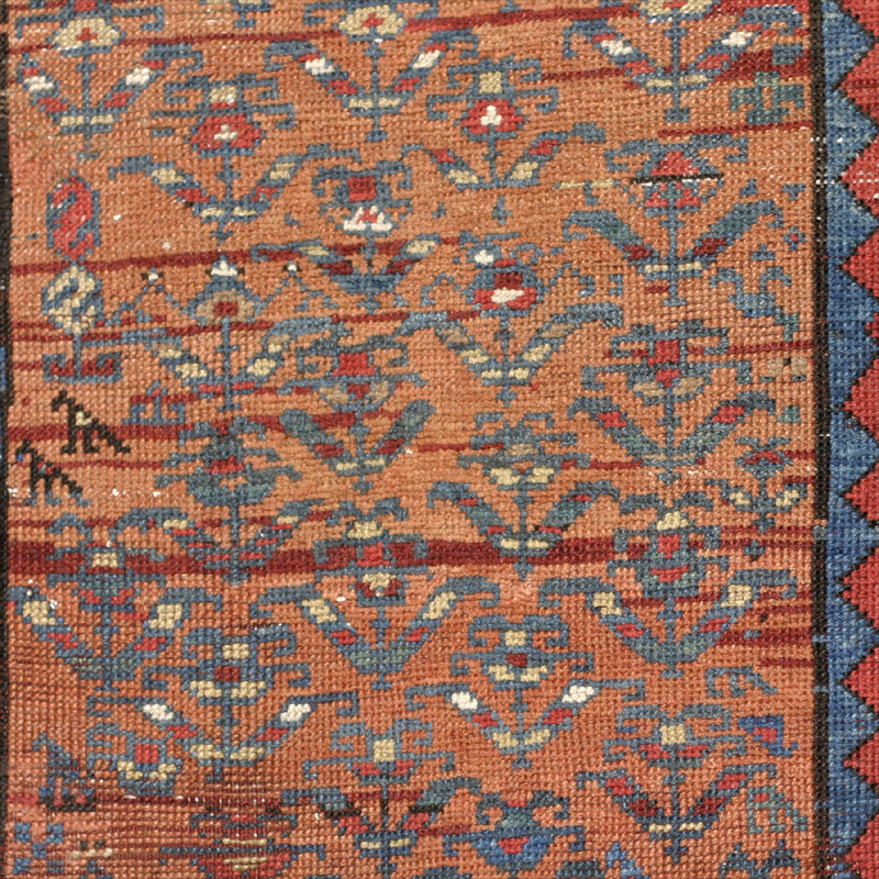 Kurdish long rug - shrubs