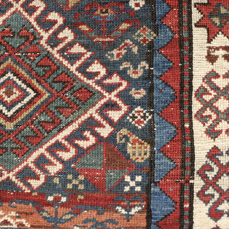 Kurdish long rug - medallion, right side