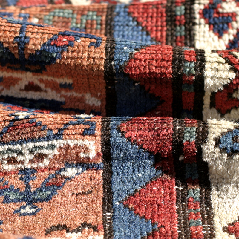 Kurdish long rug - pile detail