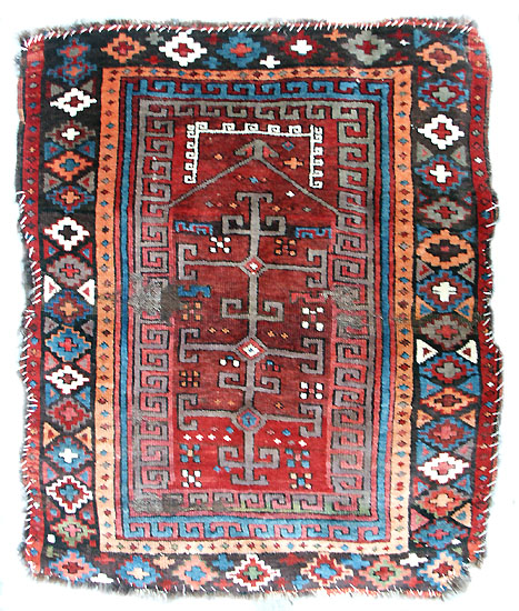 Anatolian kurd prayer rug, full view