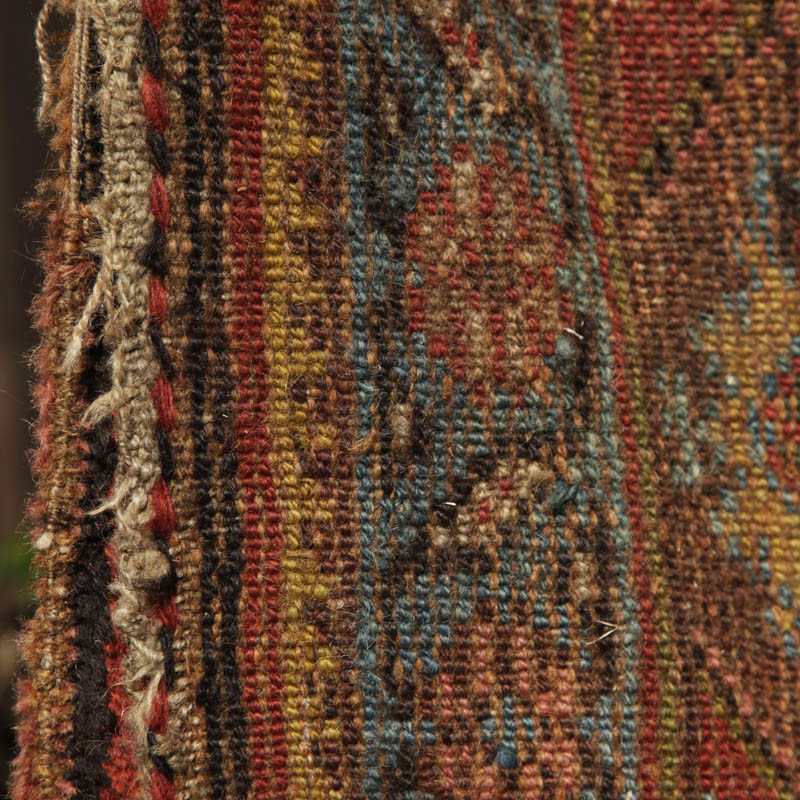 kurdish rug with large boteh border - back 2