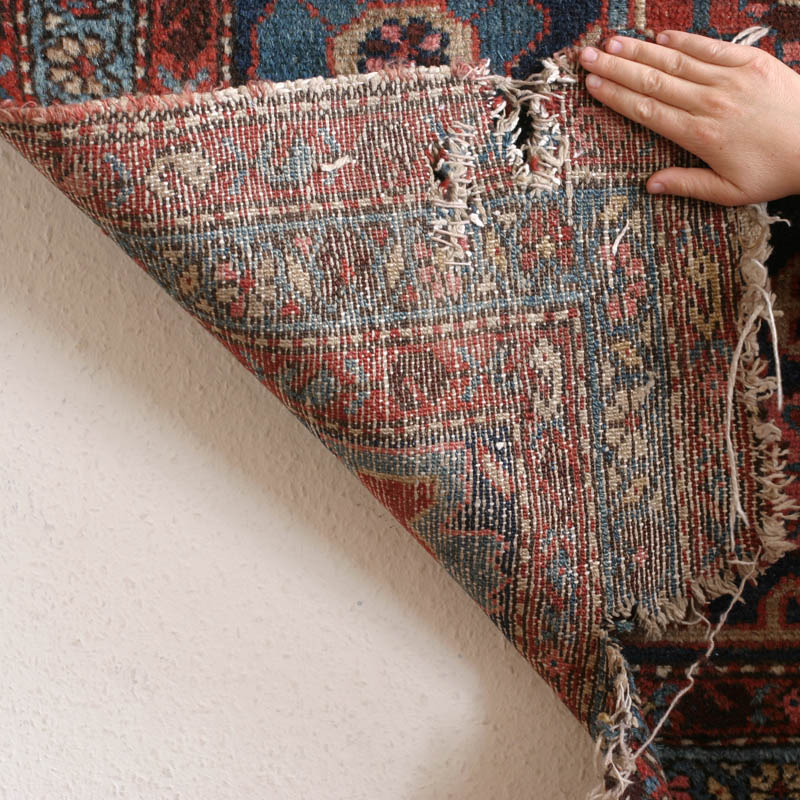 lattice Hamadan - back side view, weave