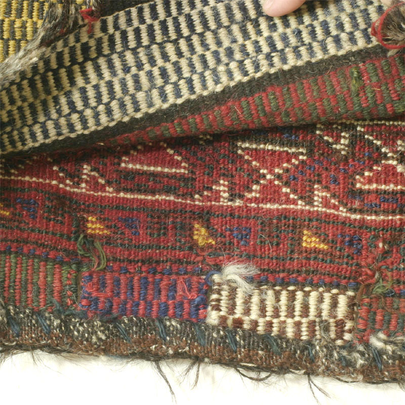 Luri half khorjin with back -  inside view