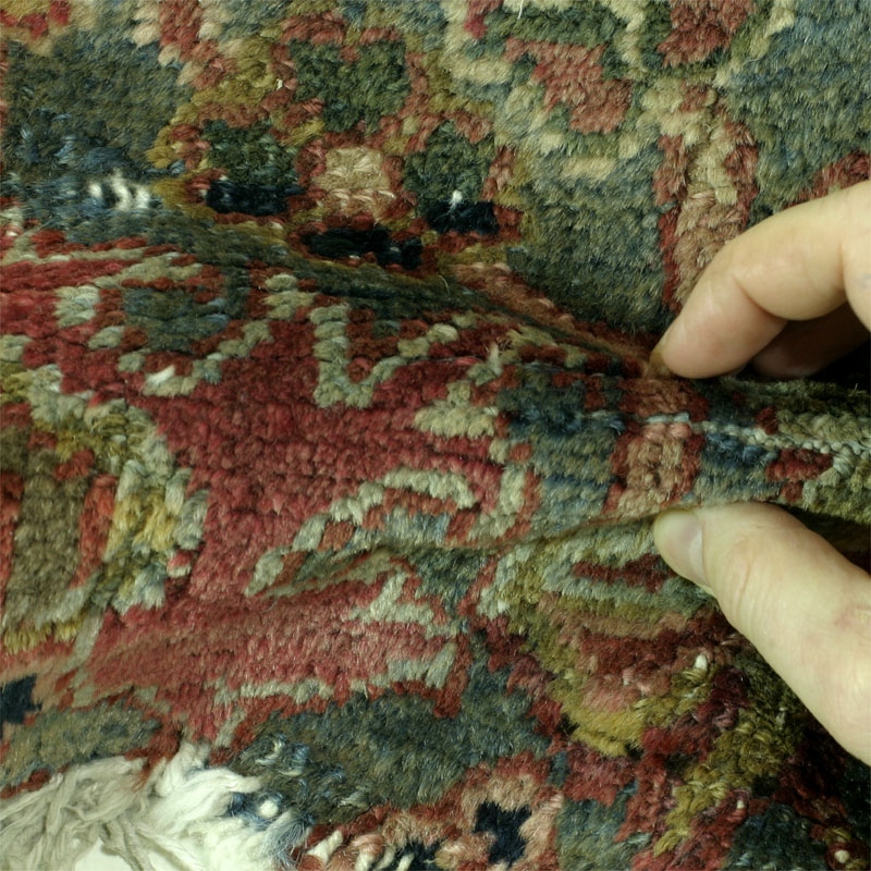 Heriz Mehrivan rug - pile fold