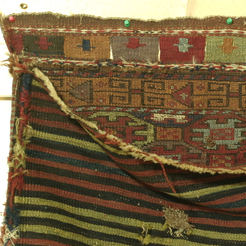 NW Persian half khorjin - back and flatwoven back