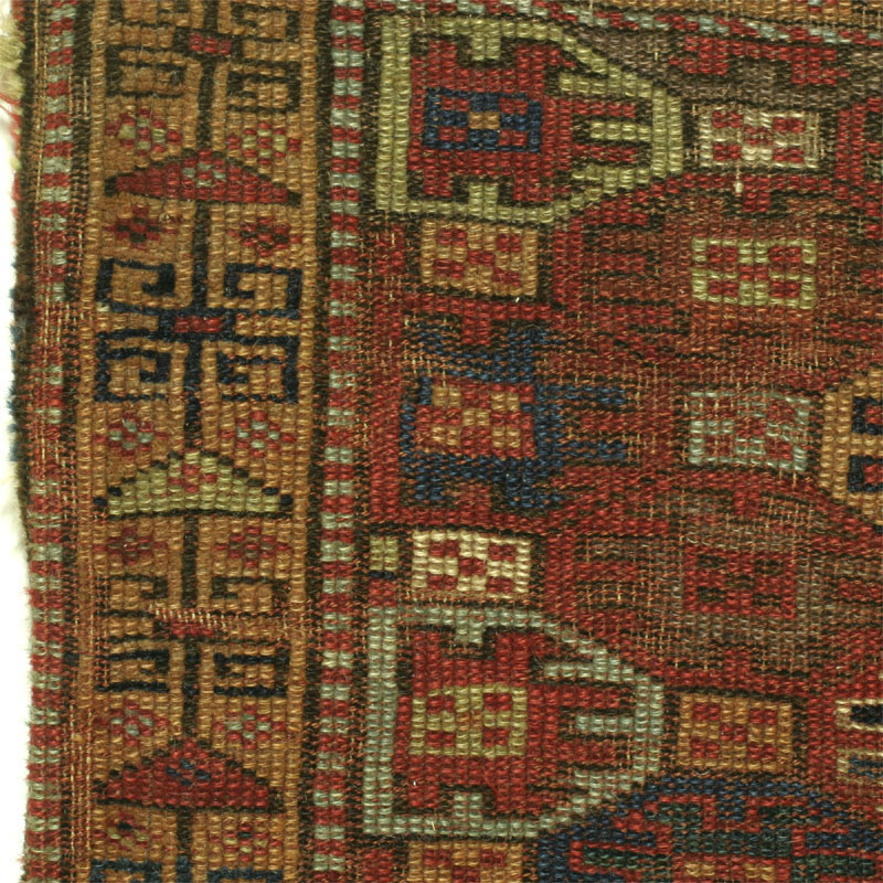 NW Persian half khorjin - border and field