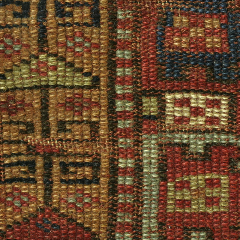 NW Persian half khorjin - border detail