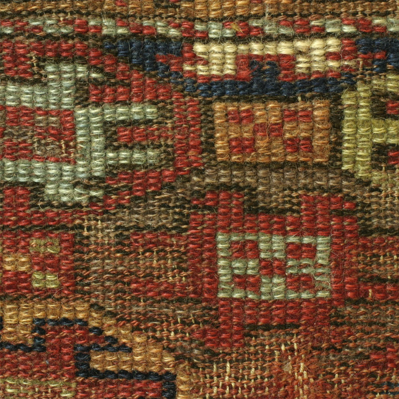 NW Persian half khorjin - pile close-up