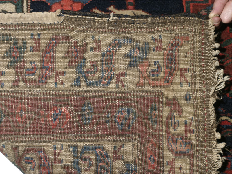 Palmette hamadan kurd - back of the rug