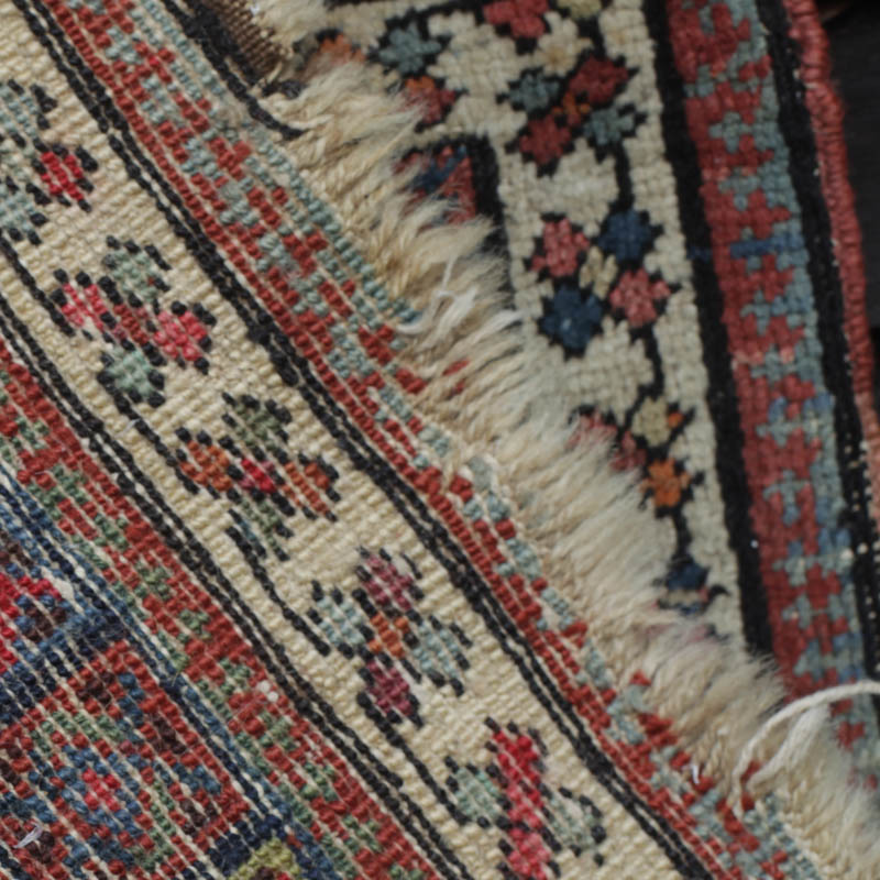 Qashqa'i bag face - view of the back with stronger colours