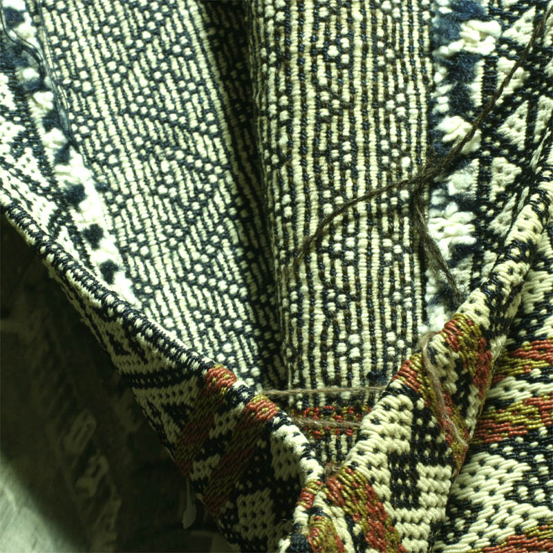 Qashqa'i warp-faced bag -  inner sides detail