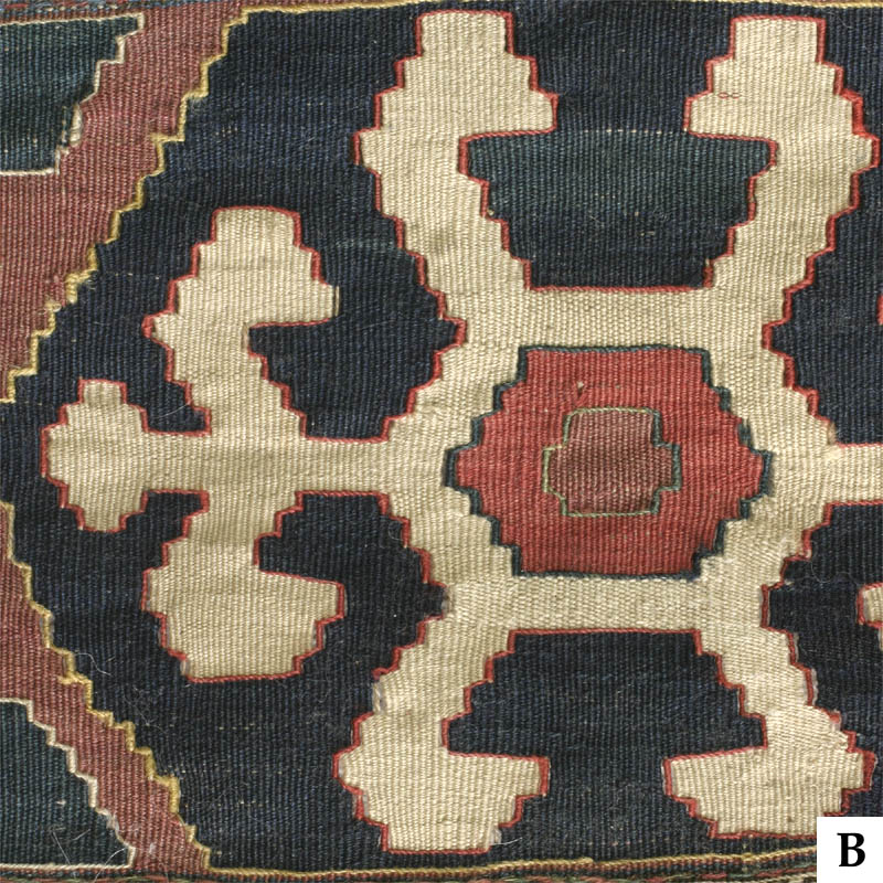 Shasavan mafrash side panel B - hooked medallion