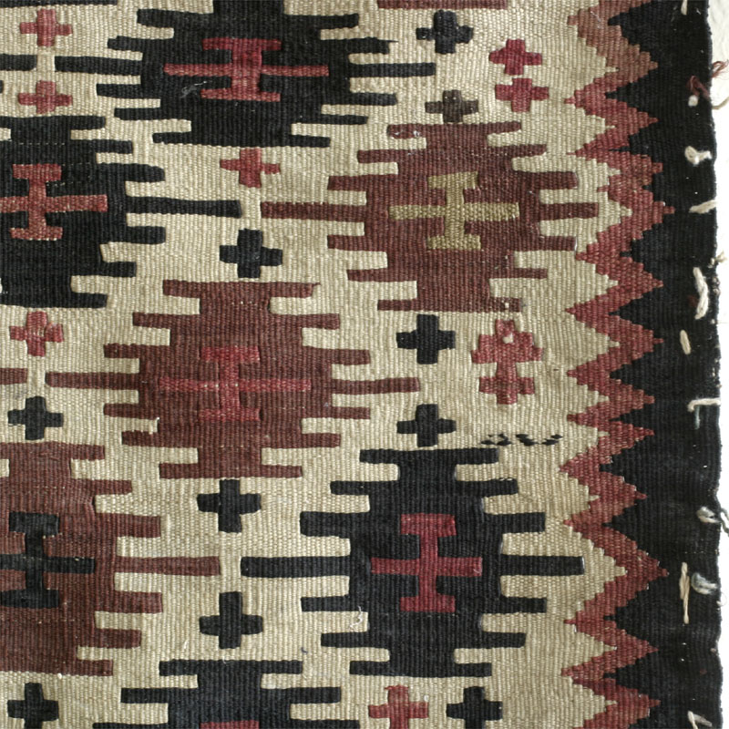 Shahsevan mafrash end panel - field detail