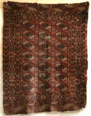 Tekke Turkmen dip khali, Turkmenistan third quarter 19th century: full view, click to enlarge