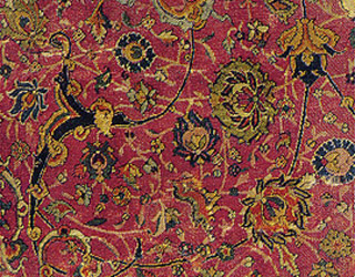 Herati pattern variant in an old Ferahan rug