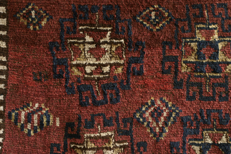 Uzbek Julkhyr (sleeping rug) around 1900 - pile close-up