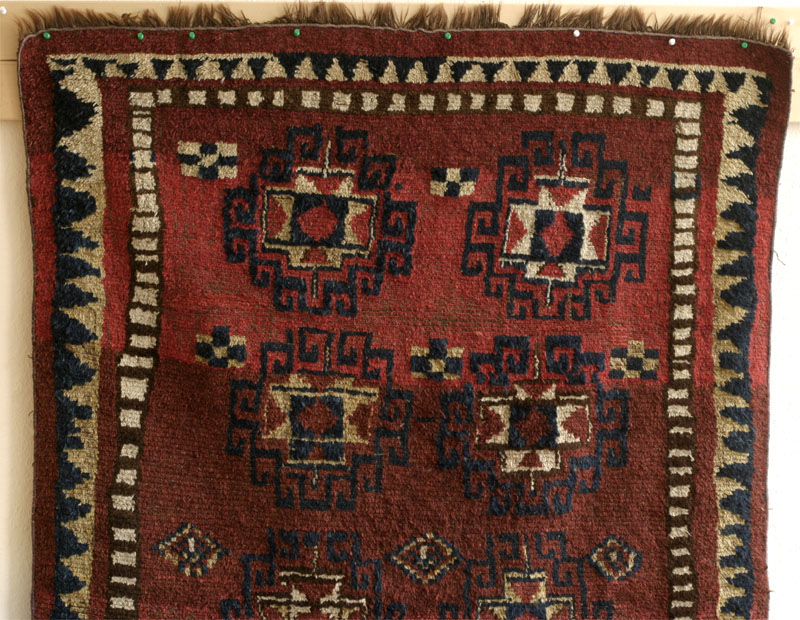 Uzbek Julkhyr (sleeping rug) around 1900 - top half